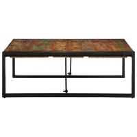 Produktbild för Soffbord flerfärgat 100x100x35 cm massivt trä återvunnet