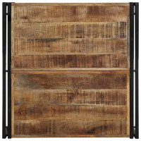 Produktbild för Soffbord 80x80x35 cm massivt grovt trä mango