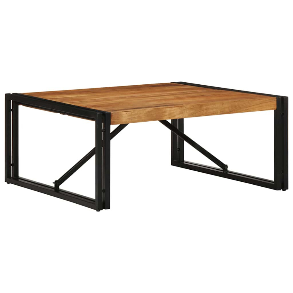 Produktbild för Soffbord 80x80x35 cm massivt trä akacia