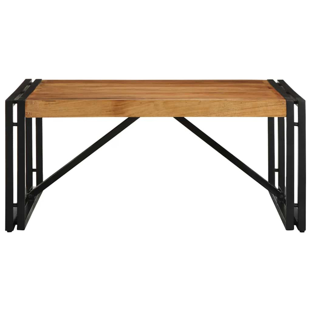 Produktbild för Soffbord 80x80x35 cm massivt trä akacia