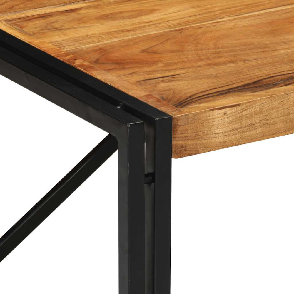 Produktbild för Soffbord 80x80x35 cm massivt trä akacia