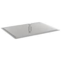 Produktbild för Regnduschhuvud rostfritt stål 304 40x30 cm rektangulär