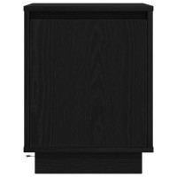 Produktbild för Sängbord med LED-lampor 2 st svart 38x34x50 cm