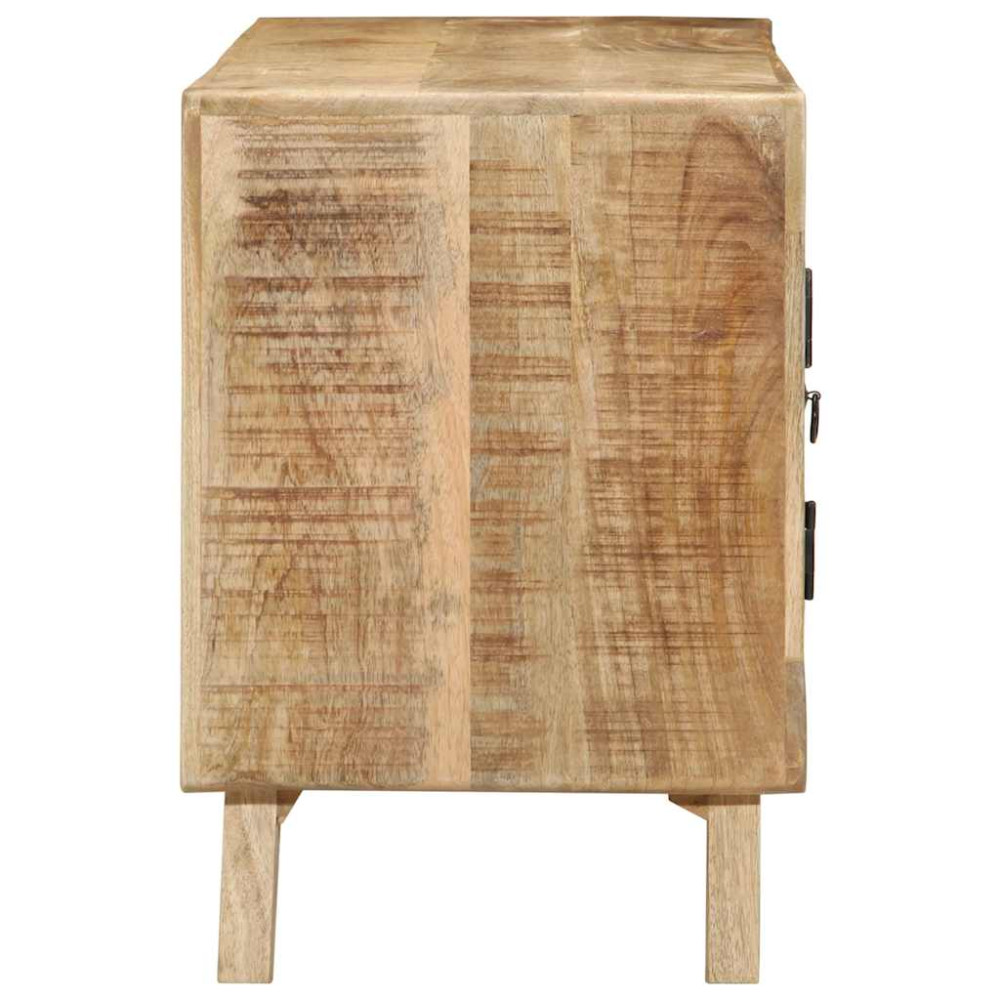 Produktbild för TV-bänk 105x46x32 cm massivt trä grov mango