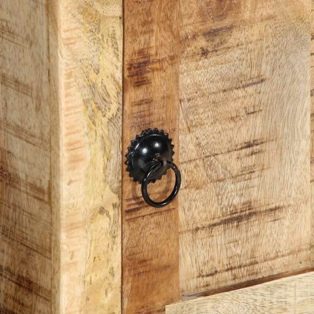 Produktbild för TV-bänk 105x46x32 cm massivt trä grov mango