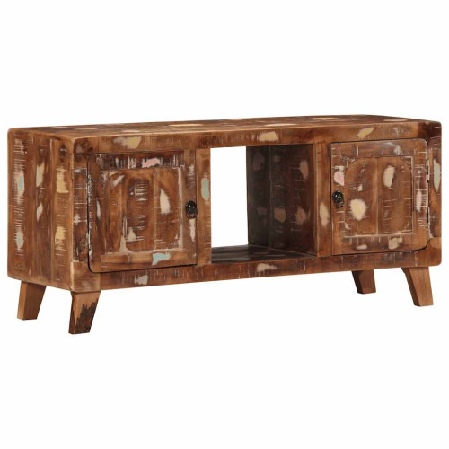 vidaXL TV-bänk 105x46x32 cm massivt trä återvunnet