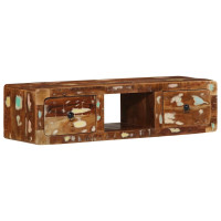 Produktbild för Väggmonterat TV-skåp 100x32x25 cm massivt trä återvunnet