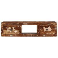 Produktbild för Väggmonterat TV-skåp 100x32x25 cm massivt trä återvunnet