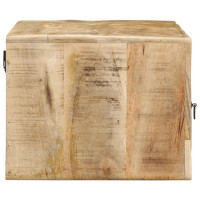 Produktbild för Vägghängt TV-skåp 100x32x25 cm massivt trä grov mango