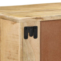 Produktbild för Vägghängt TV-skåp 100x32x25 cm massivt trä grov mango