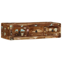 Produktbild för Väggmonterat TV-skåp 100x32x25 cm massivt trä återvunnet