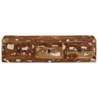 Produktbild för Väggmonterat TV-skåp 100x32x25 cm massivt trä återvunnet