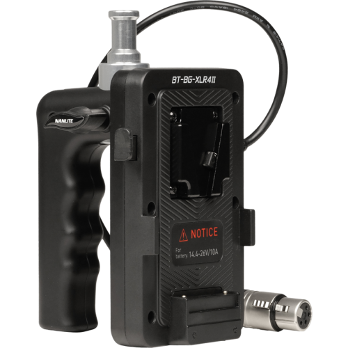 NANLITE Nanlite V-Mount Battery Grip with 4-Pin XLR Connector