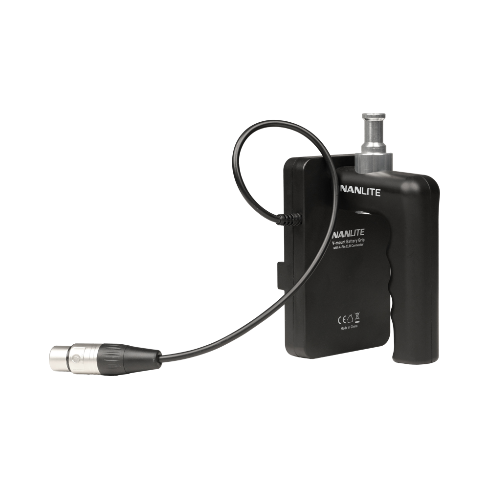 Produktbild för Nanlite V-Mount Battery Grip with 4-Pin XLR Connector
