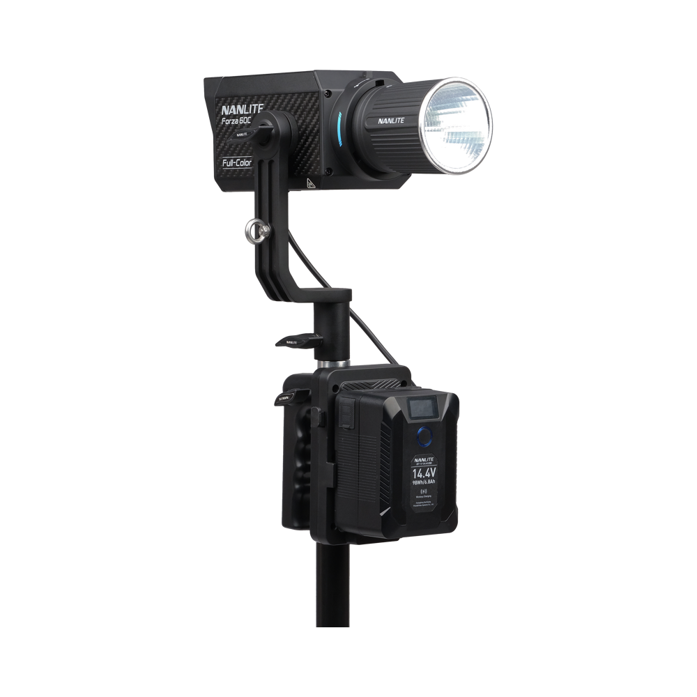 Produktbild för Nanlite V-Mount Battery Grip with 4-Pin XLR Connector