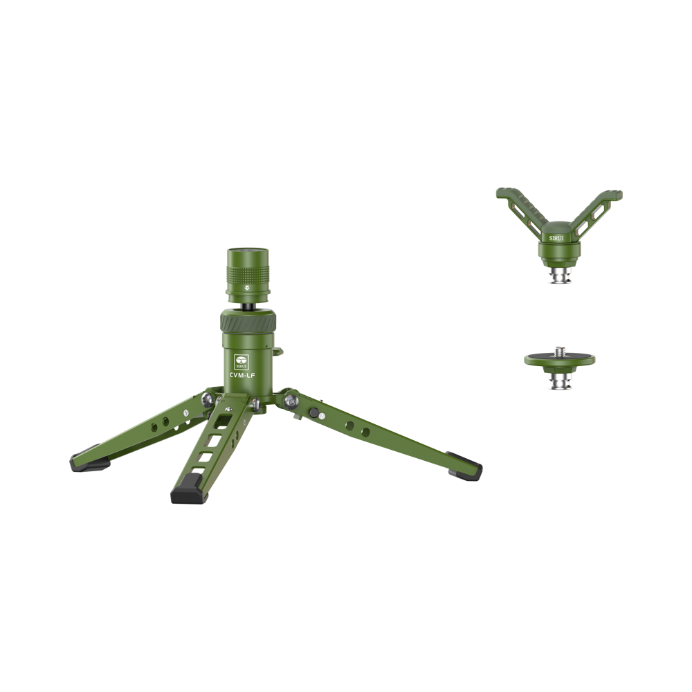 Produktbild för Sirui Table Tripod / Low Angle Monopod Feet & V-Shape Gun Pedal Version Green