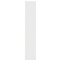 Produktbild för Highboard vit 37,5x35x180 cm konstruerat trä