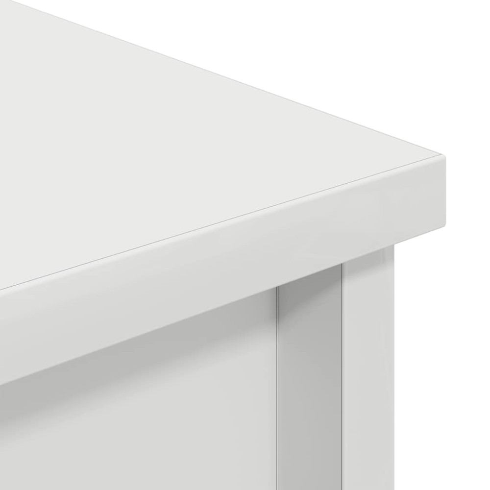 Produktbild för Highboard vit 37,5x35x180 cm konstruerat trä
