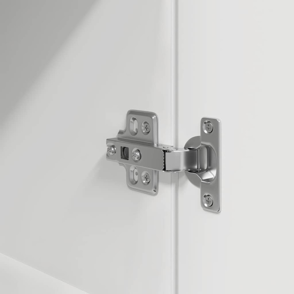 Produktbild för Highboard vit 37,5x35x180 cm konstruerat trä