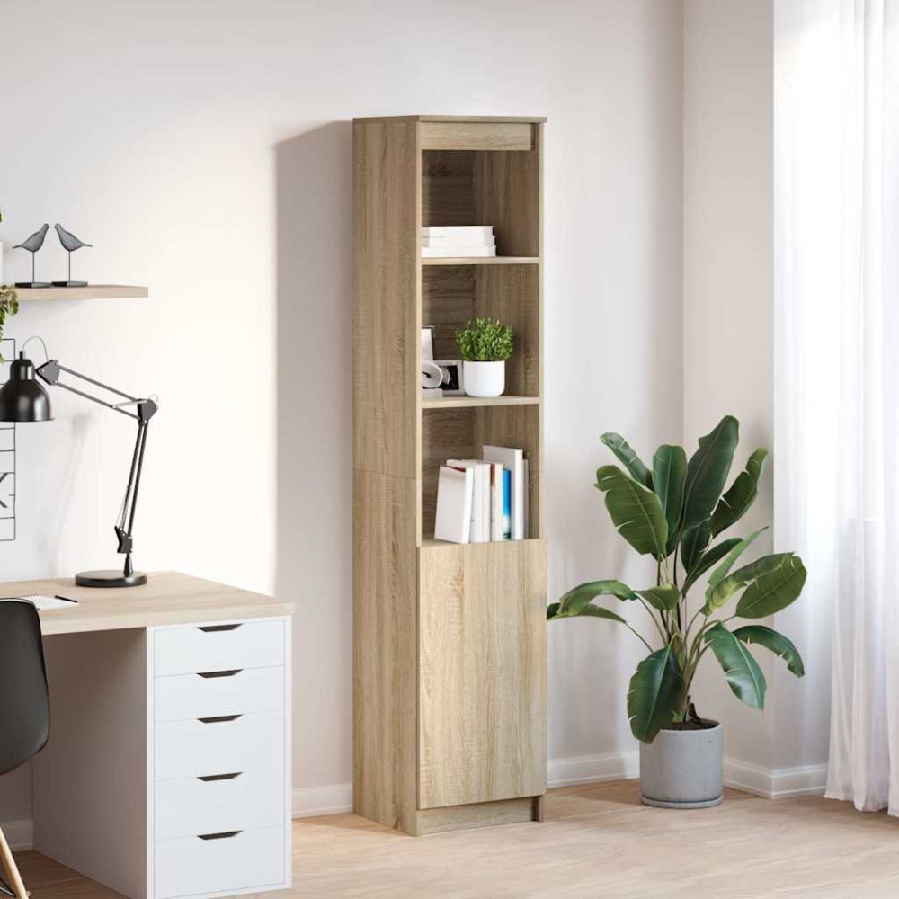 Produktbild för Highboard Sonoma ek 37,5x35x180 cm konstruerat trä