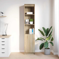 Produktbild för Highboard Sonoma ek 37,5x35x180 cm konstruerat trä
