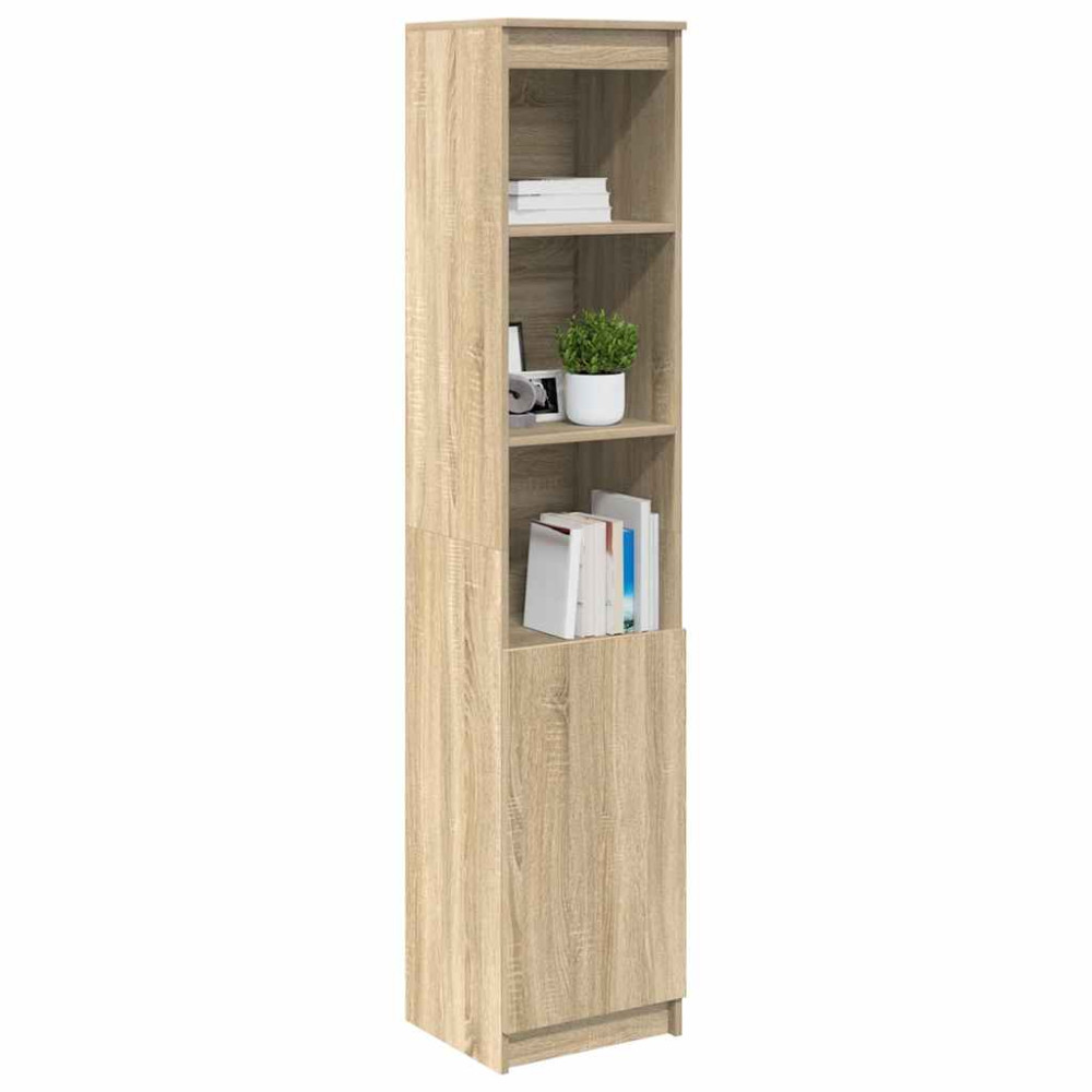 Produktbild för Highboard Sonoma ek 37,5x35x180 cm konstruerat trä