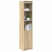 Produktbild för Highboard Sonoma ek 37,5x35x180 cm konstruerat trä
