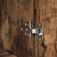 Produktbild för Highboard rökt ek 37,5x35x180 cm konstruerat trä