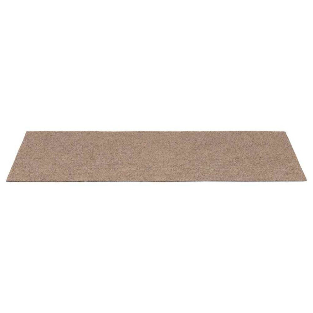 Produktbild för Trappmattor självhäftande 30 st 60x25 cm ljusbruna rektangulära
