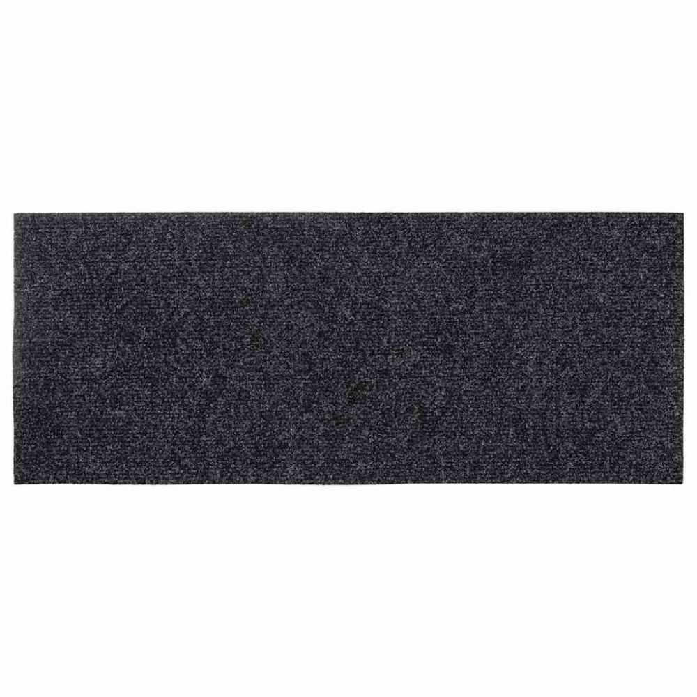 Produktbild för Trappmattor självhäftande 30 st 60x25 cm mörkgrå rektangulära