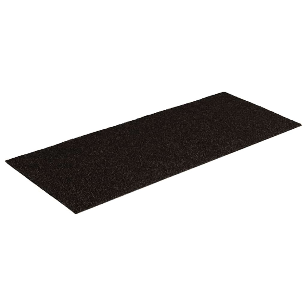 Produktbild för Trappmattor självhäftande 30 st 60x25 cm mörkbruna rektangulära