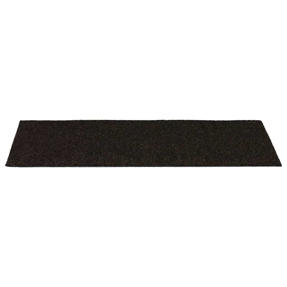 Produktbild för Trappmattor självhäftande 30 st 60x25 cm mörkbruna rektangulära
