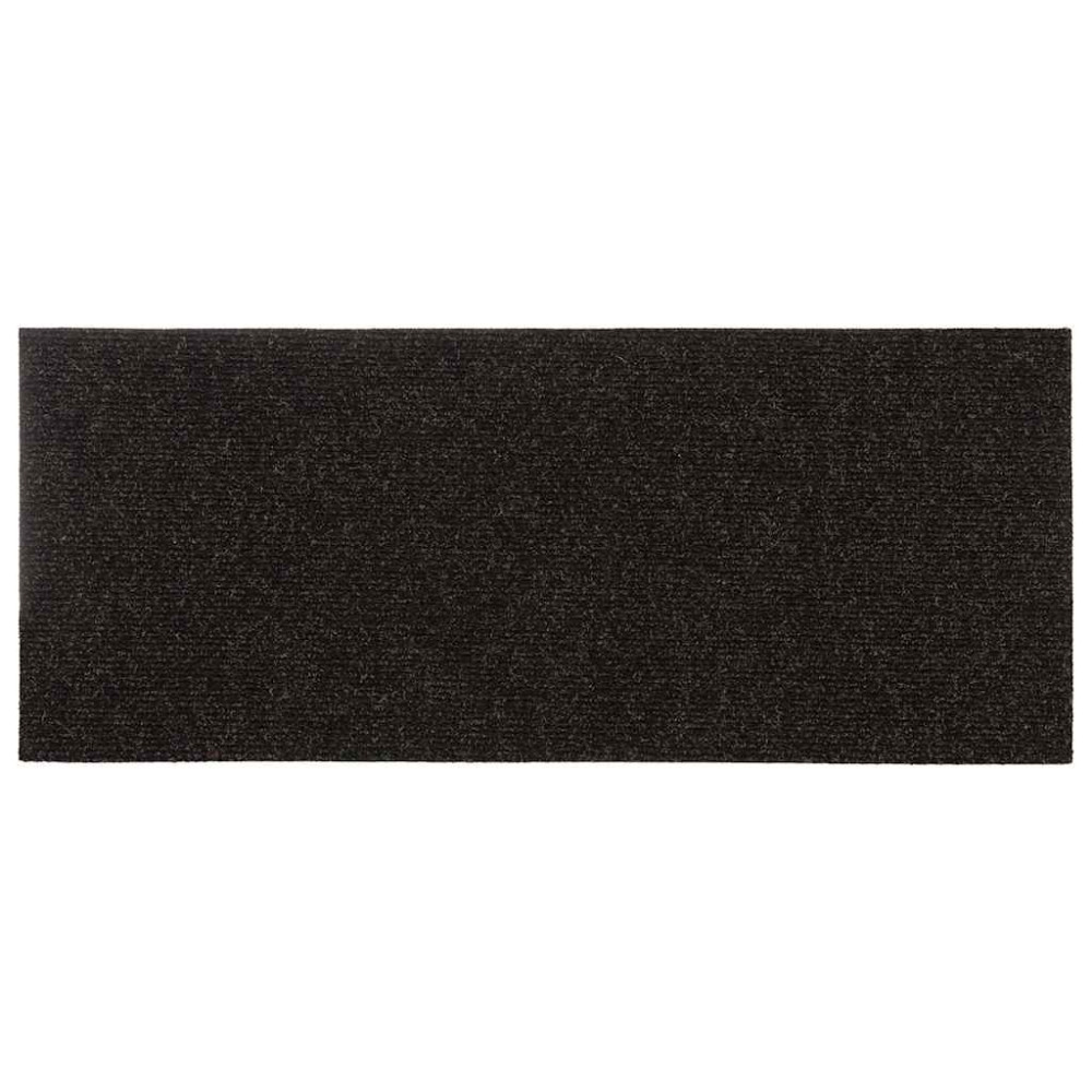 Produktbild för Trappmattor självhäftande 30 st 60x25 cm mörkbruna rektangulära