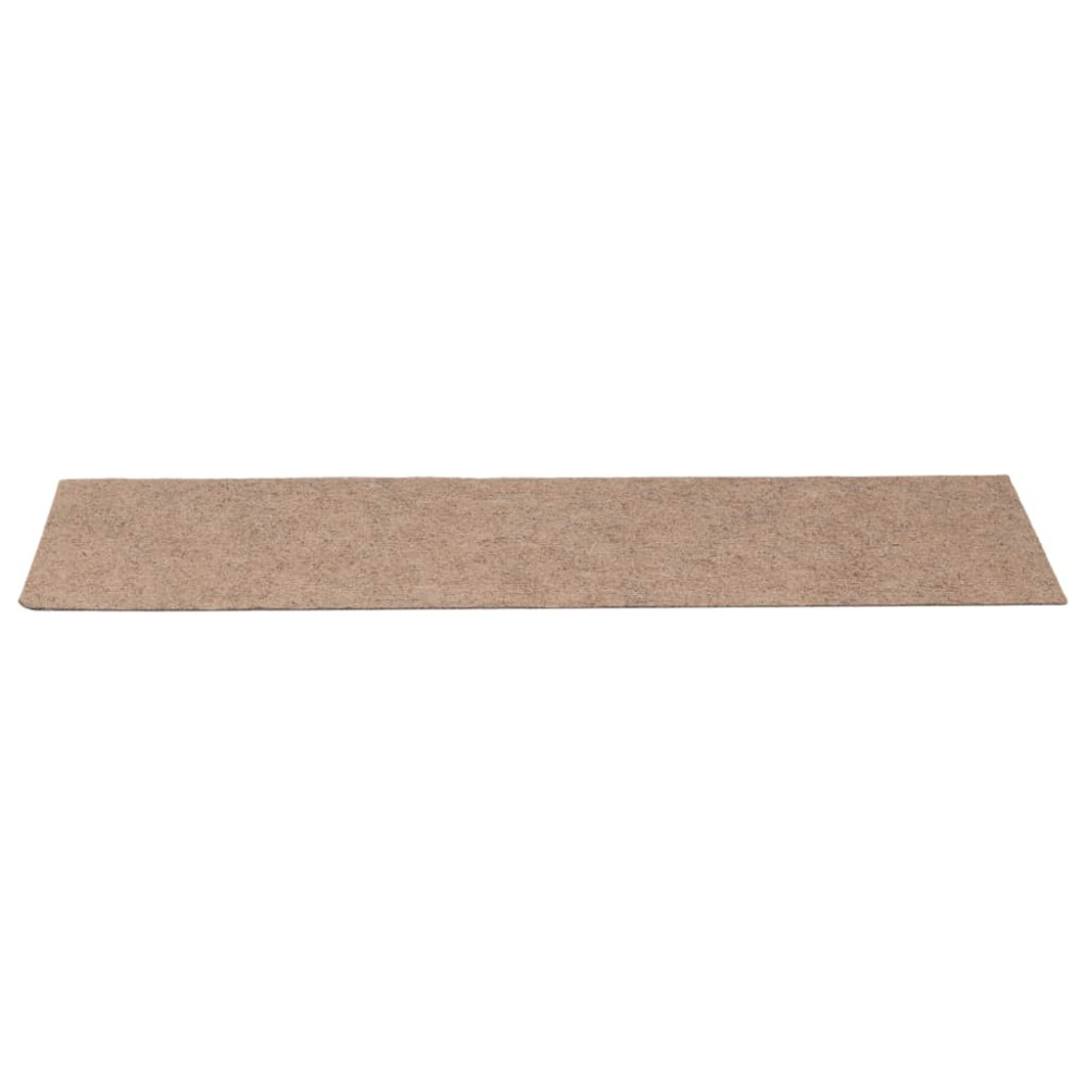 Produktbild för Trappmattor självhäftande 30 st 76x20 cm ljusbruna rektangulära
