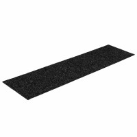 Produktbild för Trappmattor självhäftande 30 st 76x20 cm svarta rektangulära