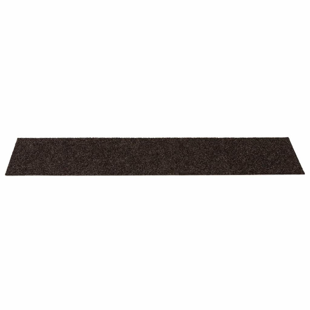 Produktbild för Trappmattor självhäftande 30 st 76x20 cm mörkbruna rektangulära