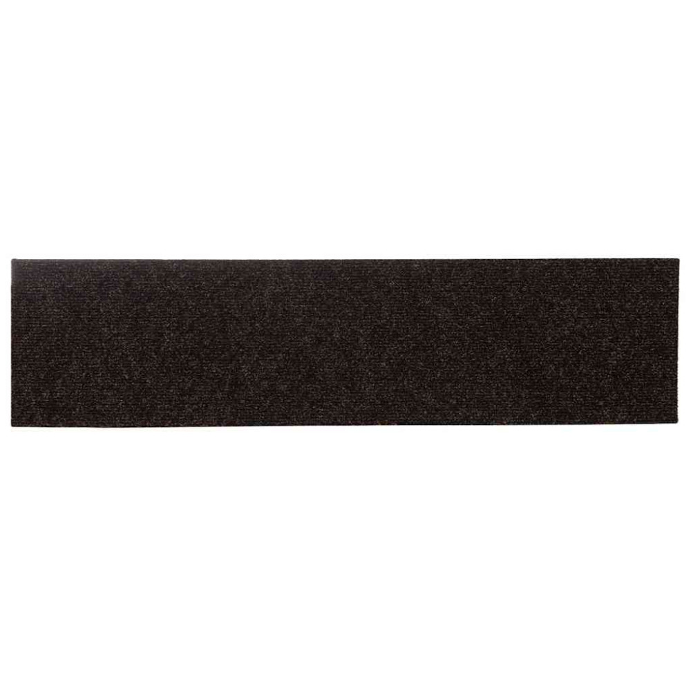 Produktbild för Trappmattor självhäftande 30 st 76x20 cm mörkbruna rektangulära