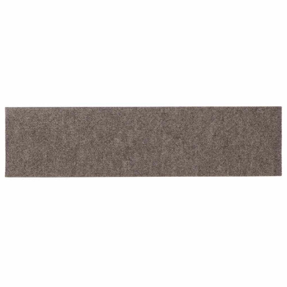Produktbild för Trappmattor självhäftande 30 st 76x20 cm beige rektangulära