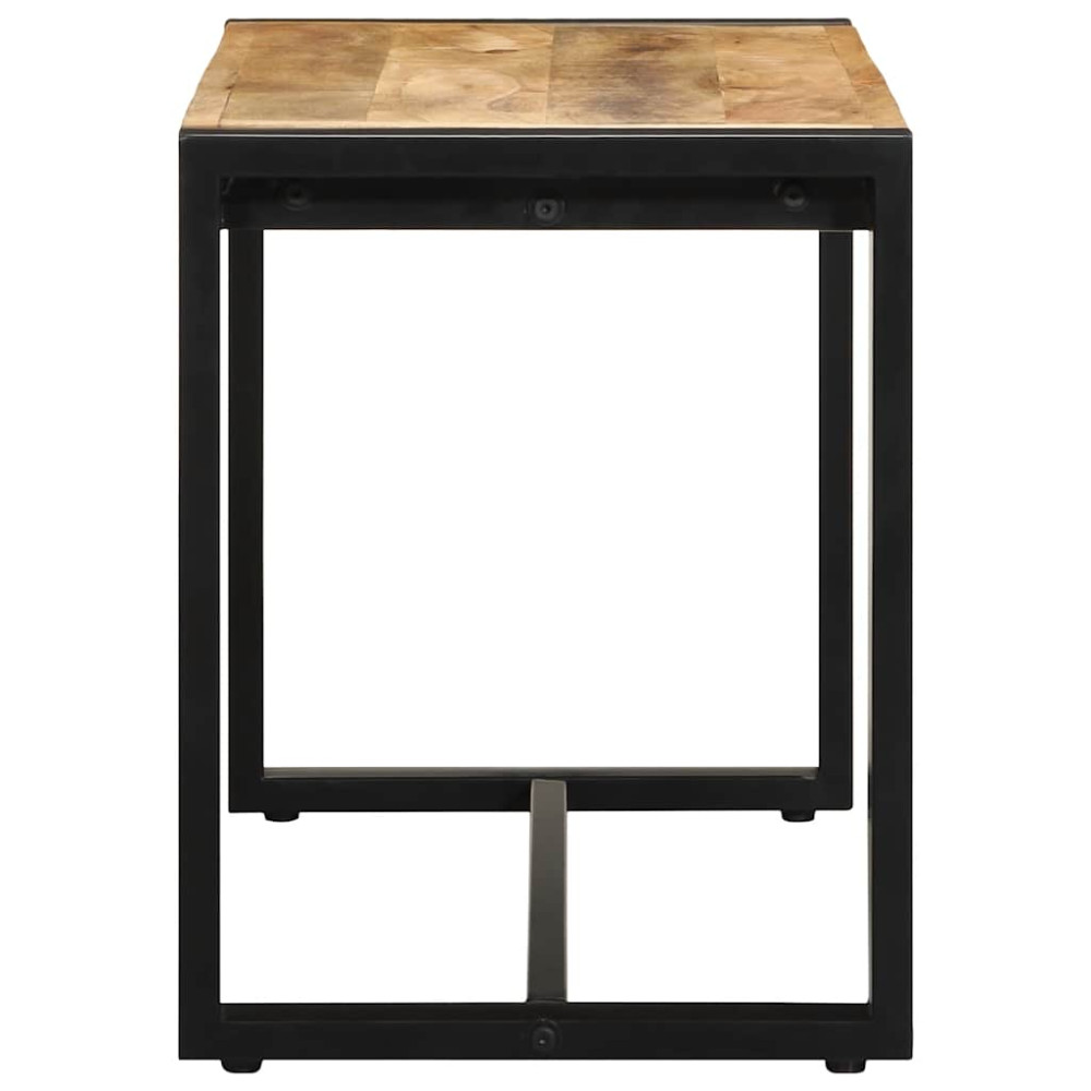 Produktbild för Bänk 80x35x45 cm massiv grov trämango
