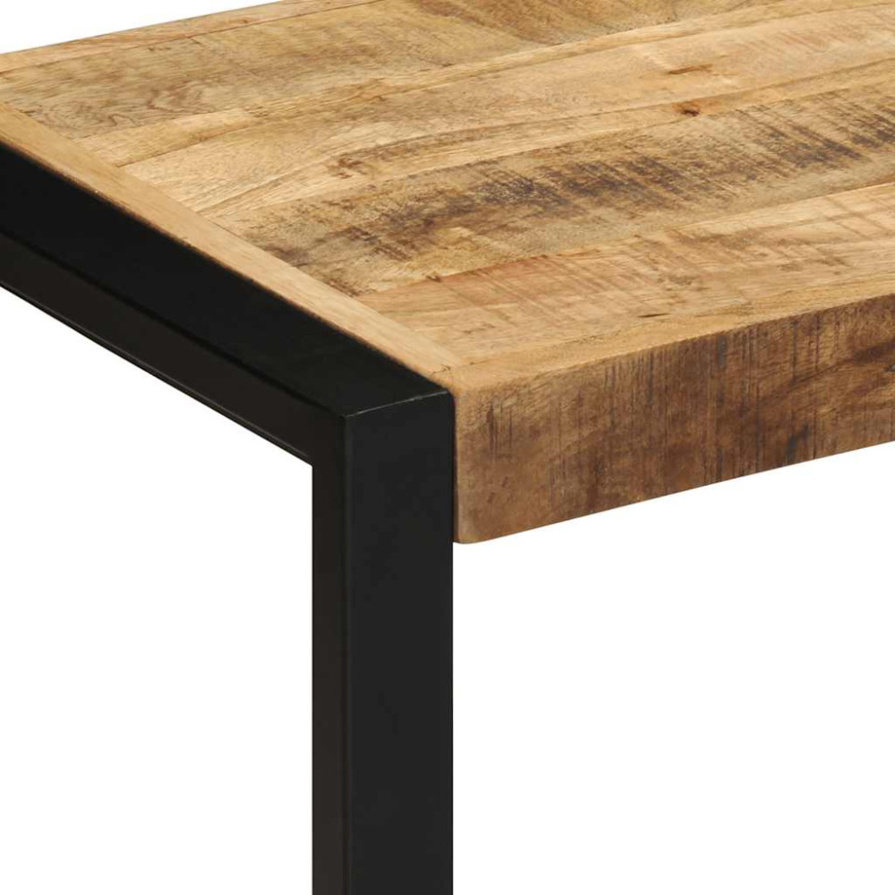 Produktbild för Bänk 80x35x45 cm massiv grov trämango