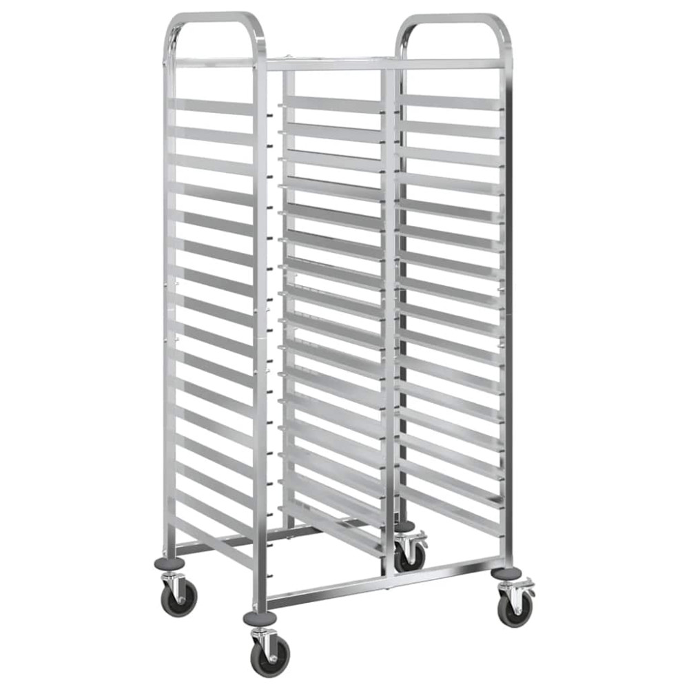 Produktbild för Brickvagn med 32 GN-behållare 75x55x162,5 cm rostfritt stål