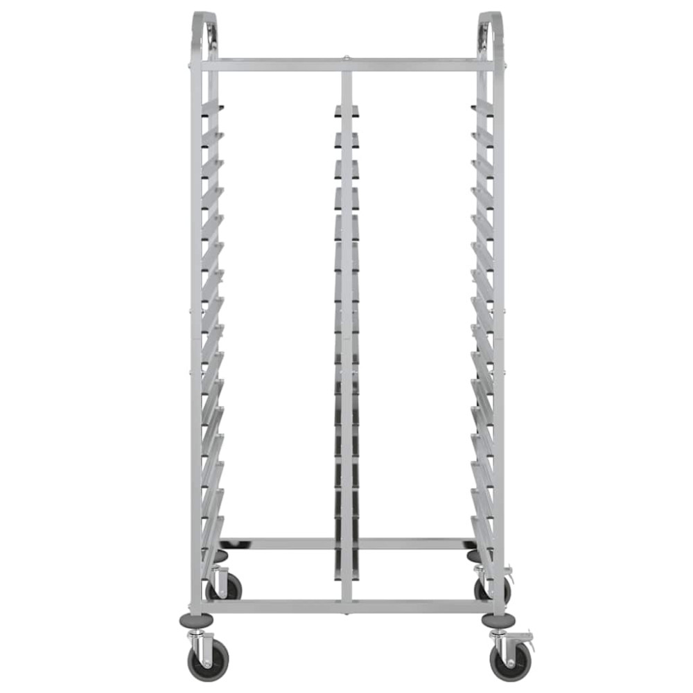 Produktbild för Brickvagn med 32 GN-behållare 75x55x162,5 cm rostfritt stål
