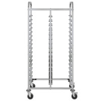 Produktbild för Brickvagn med 32 GN-behållare 75x55x162,5 cm rostfritt stål