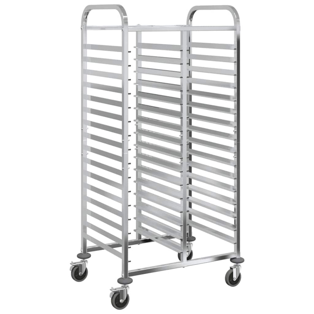Produktbild för Brickvagn med 32 GN-behållare 75x55x162,5 cm rostfritt stål