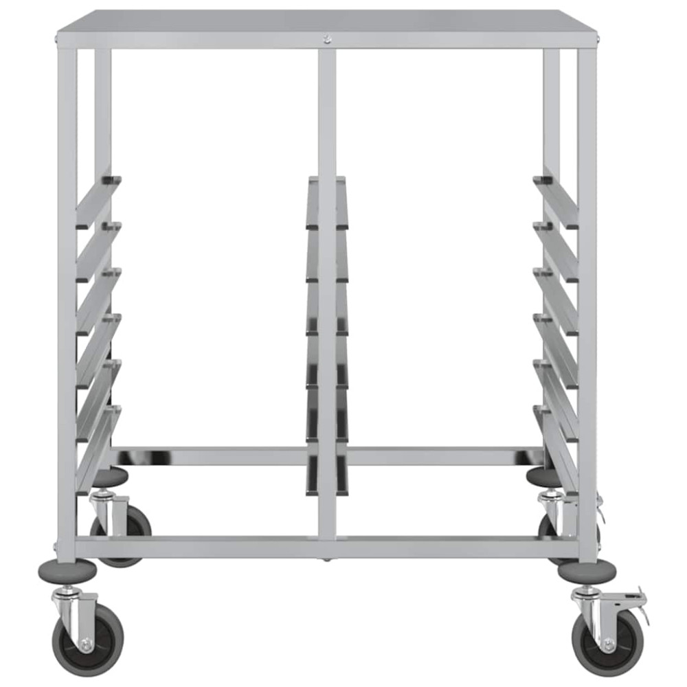 Produktbild för Brickvagn med 12 GN-behållare 75x55x87 cm rostfritt stål