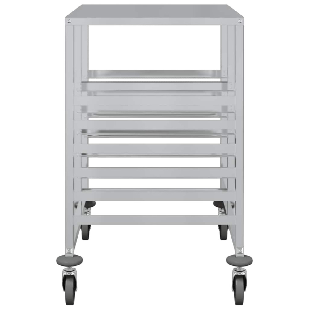 Produktbild för Brickvagn med 12 GN-behållare 75x55x87 cm rostfritt stål