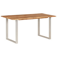 Produktbild för Matbord 154x80x76 cm massivt akaciaträ
