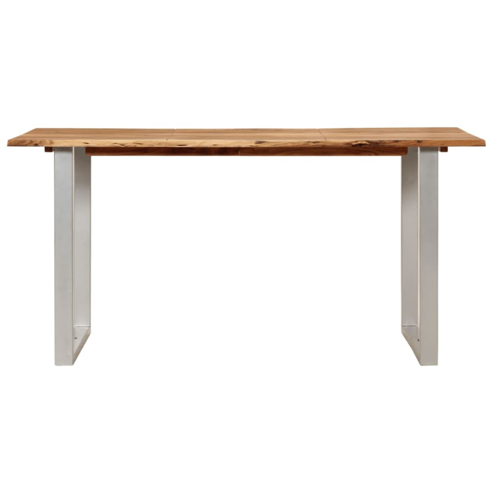 Produktbild för Matbord 154x80x76 cm massivt akaciaträ