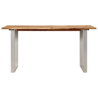 Produktbild för Matbord 154x80x76 cm massivt akaciaträ