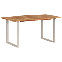 Produktbild för Matbord 154x80x76 cm massivt akaciaträ